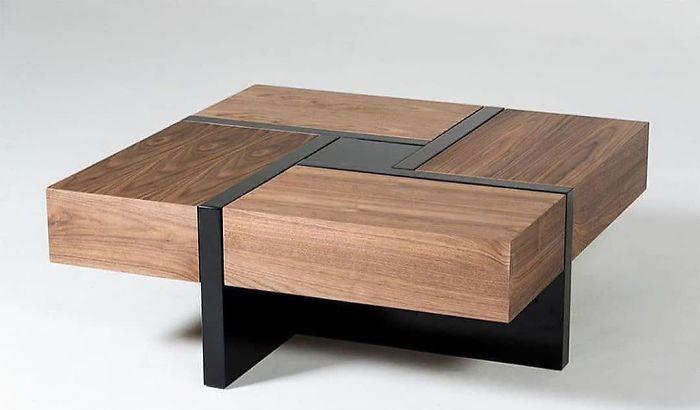 Mesa de centro 4 cajones
