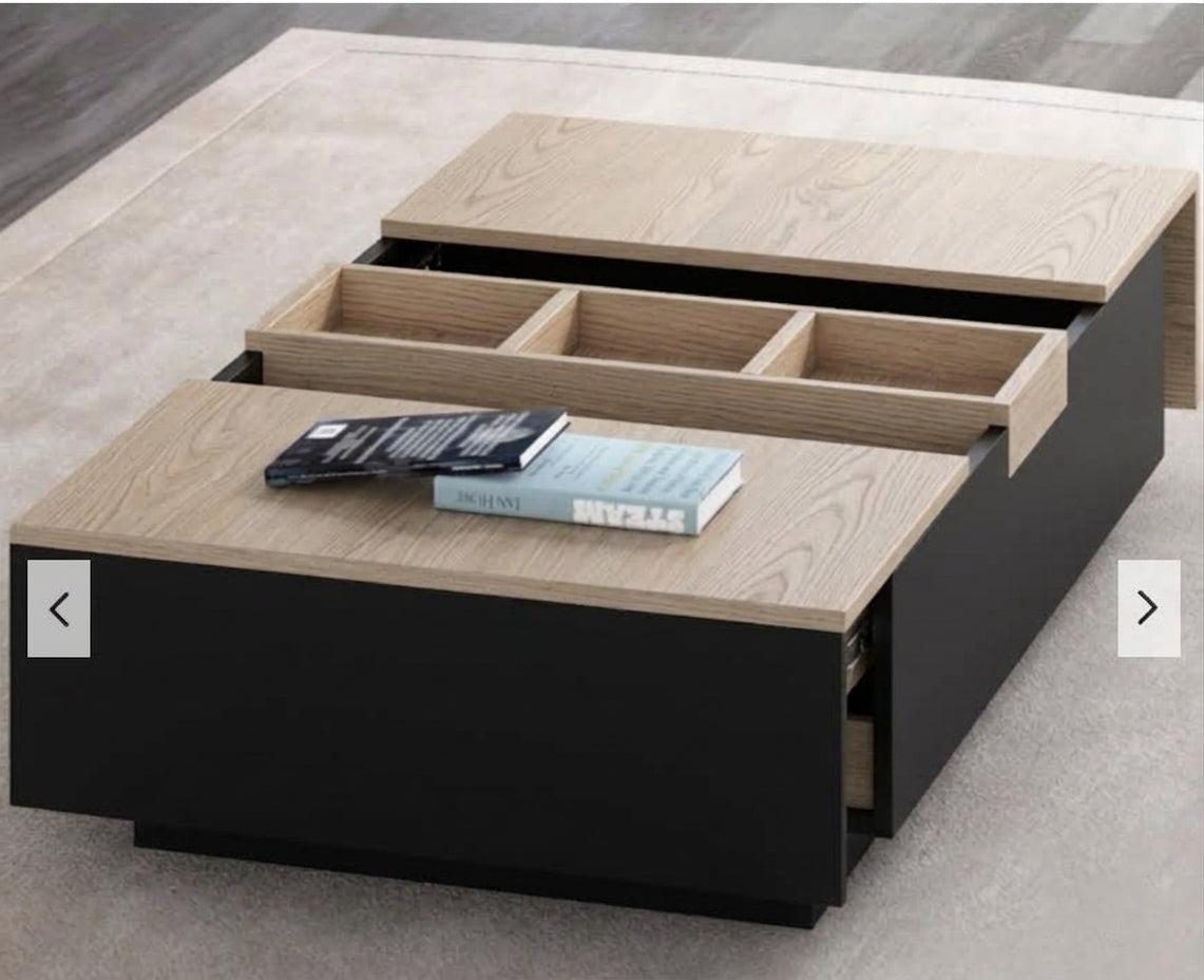 Mesa de centro 2 en 1