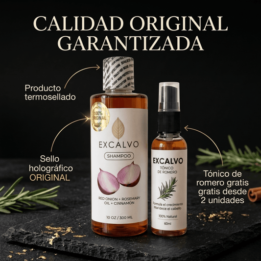 Shampo Excalvo Original +🎁 Tonico de Romero Gratis 🎁