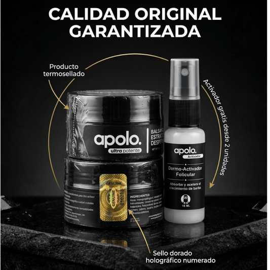 Apolo ORIGINAL 100ML Estimulante de barba al 20%