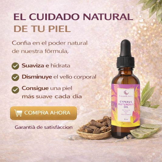 Serum Cyperus Rotundus 30ml - Reduce el crecimiento de pelos